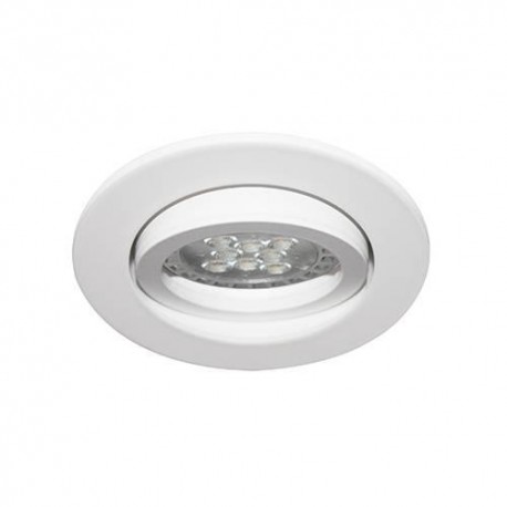 SPOT - GU10 - ROND - BLANC - IP23 - ORIENTABLE - CLII - Ø82