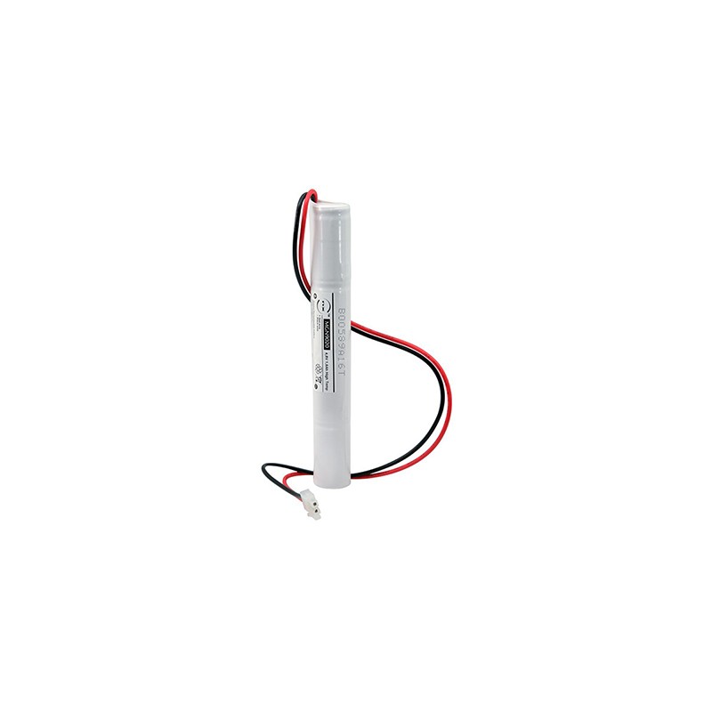                         Batterie pour BAES - 3,6V - 1,6Ah - Bâton - Cellules SC - Sortie Molex