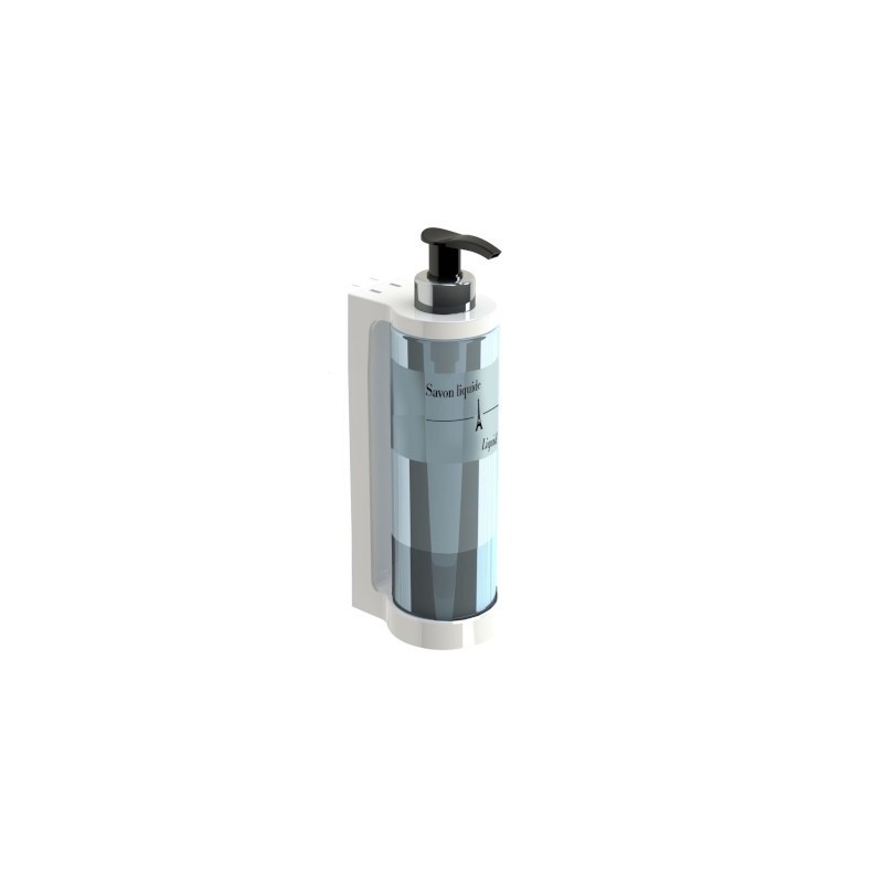                         Distributeur de savon Isiss - Manuel - Gel - 300ml - Blanc