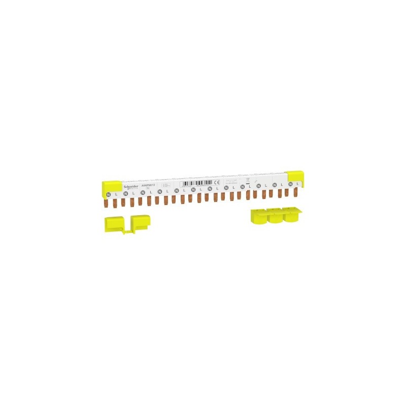                         Peigne de raccordement horizontale Acti9 - 80A - 1P+N - 12 modules de 18mm