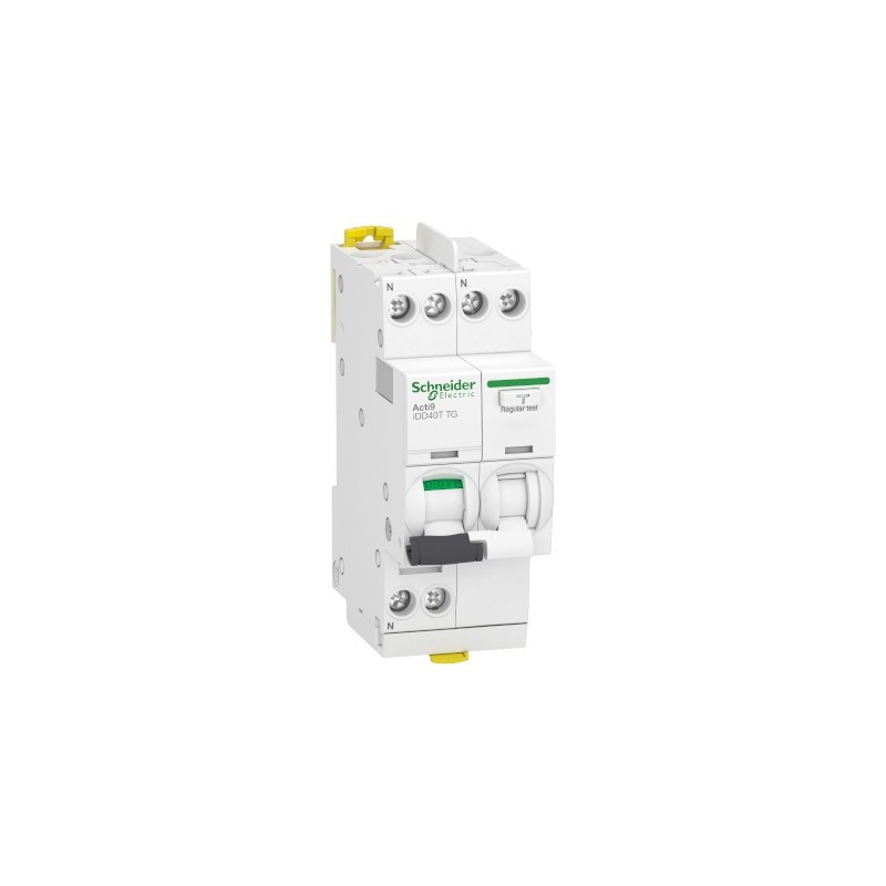                         Disjoncteur différentiel 40A - iDD40T Acti9 - 6kA - courbe C - 1P+N