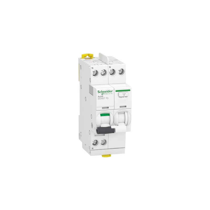                         Disjoncteur différentiel 40A - iDD40T Acti9 - 6kA - courbe C - 1P+N - 30mA