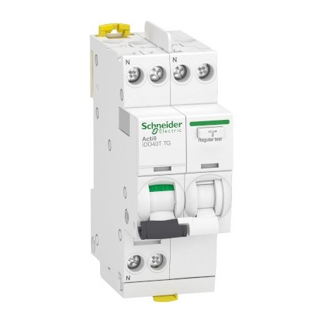 Disjoncteur différentiel 40A - iDD40N Acti9 - 10kA - courbe C - 1P+N - 30mA - Type Asi
