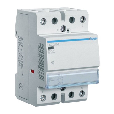 Contacteur silencieux - 2P - 230V - 40A - 2F