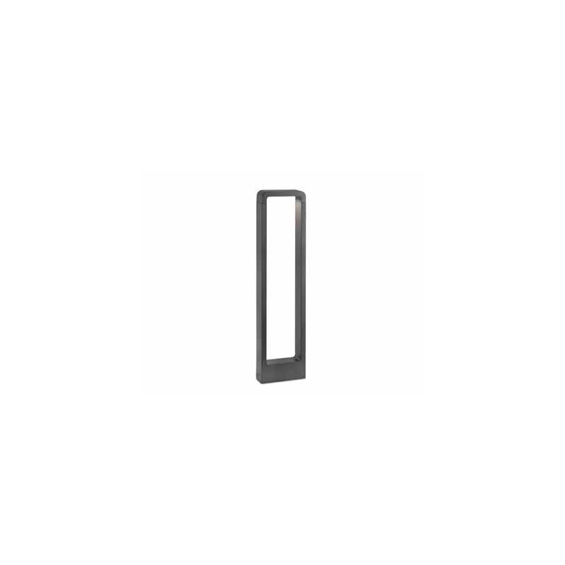                         Lampe balise DAS LED - Gris foncé - 8W - IP54 - 3000K - Avec ampoule