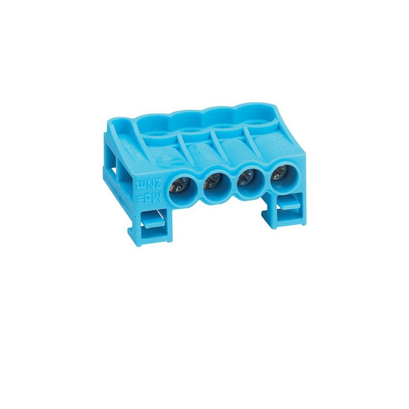                         Bornier arrivée neutre à cage - Sans vis - 4x25mm2