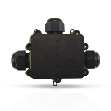 DERIVATION CABLE - ETANCHE - 3 ENTREES - IP68
