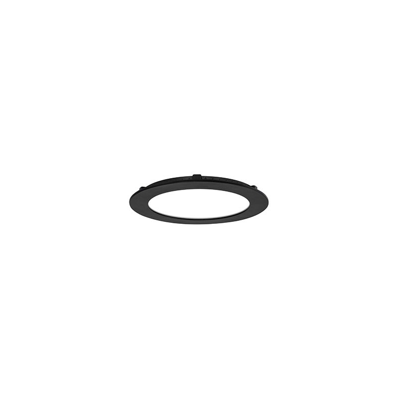                         Encastré ultra plat Downlight - 12W - ø180 - Noir