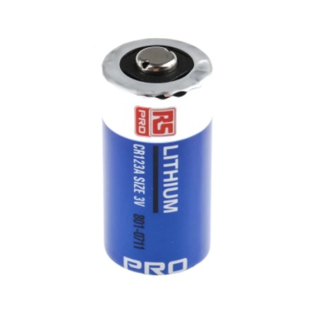 Pile lithium RS PRO - CR123A - 3V - 7Ah