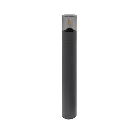 Borne extérieure RONDO P E27 Indigo - 18W - IP54 - Anthracite - Verre clair - H 900mm