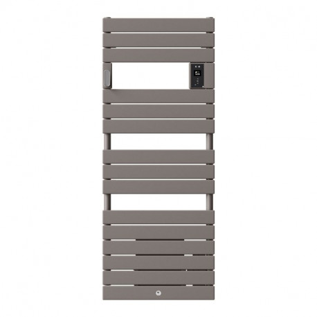 Radiateur sèche-serviettes électrique Riviera 2 - Sans soufflerie - 750W - Gris roche