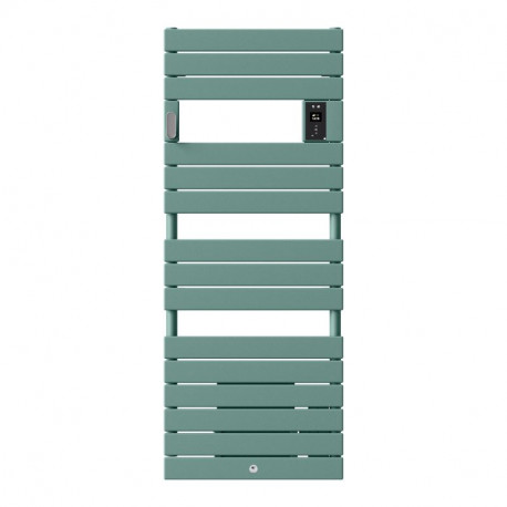 Radiateur sèche-serviettes électrique Riviera 2 - Sans soufflerie - 1000W - Vert eucalyptus