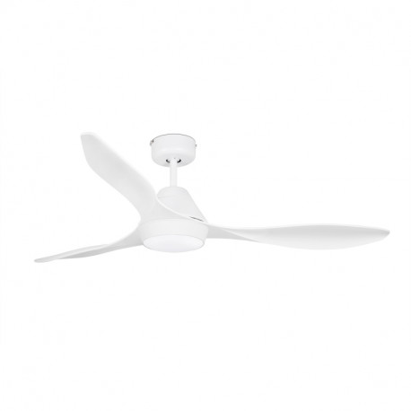 Ventilateur de plafond avec lumière Polaris - Pièce 17m2 - 5 vitesses - Blanc - Moteur DC