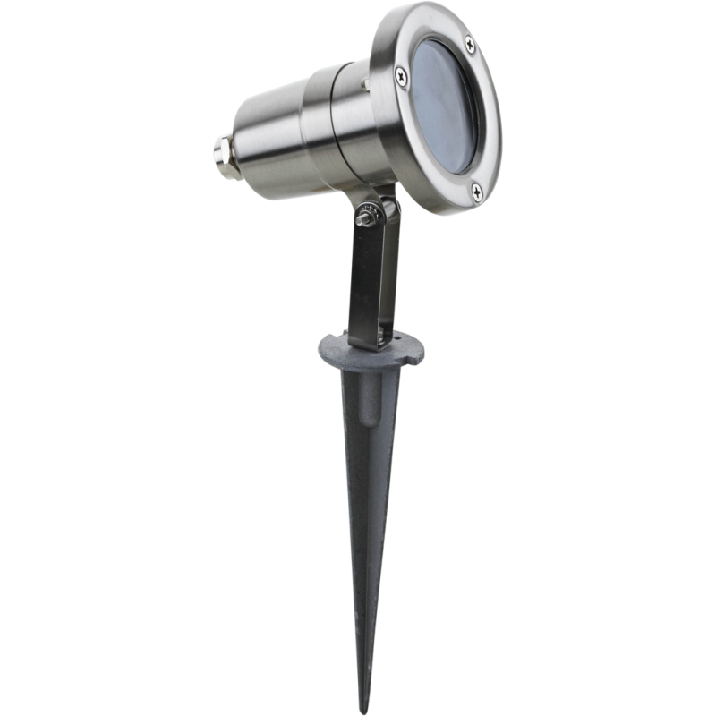                         Spot à piquer Arlux - GU10 - 5W - 3000K - Inox
