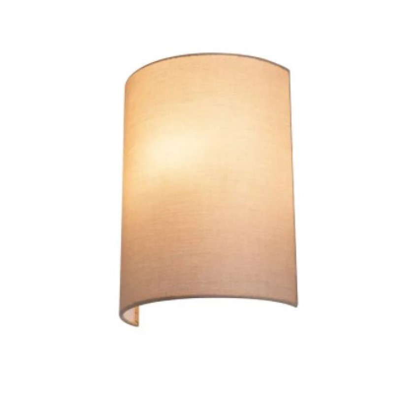                         Demi abat-jour rond Fenda SLV - Ø 230mm - H 305mm - Textile - Beige