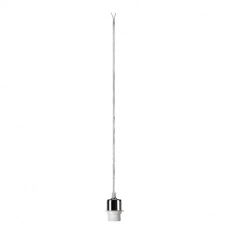 SUSPENSION CABLE E27 CHROME SANS ABJ
