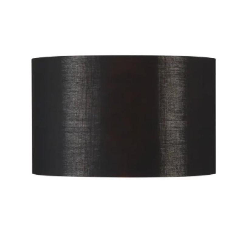                         Abat-jour rond Fenda SLV - Ø 455mm - H 280mm - Textile - Noir et cuivre