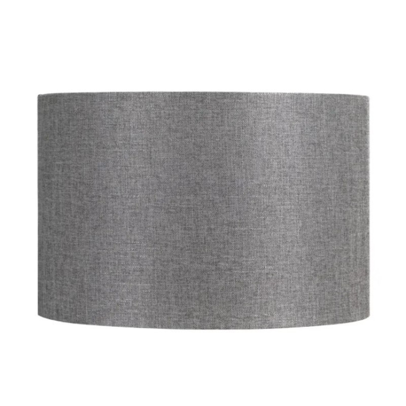                         Abat-jour rond Fenda SLV - Ø 300mm - H 200mm - Textile - Gris