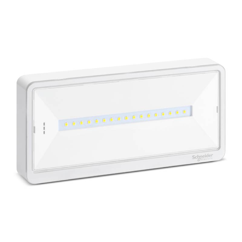                         Bloc autonome d'éclairage de secours Schneider Electric - IP42 - Blanc