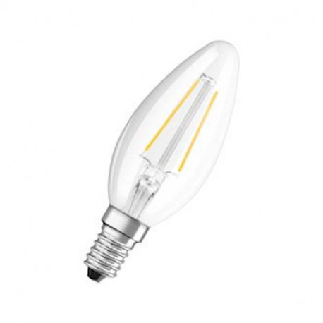 LED FILAMENT FLAMME - E14 - CLAIRE - 4W - 827 - 470LM