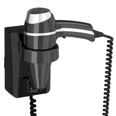 SECHE CHEVEUX - CLIPPER II - 1400W - PRISE RASOIR - NOIR