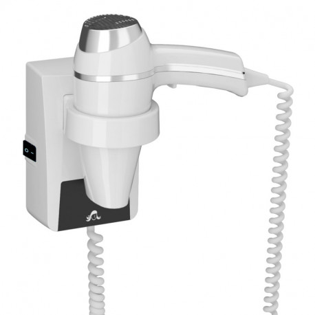 SECHE CHEVEUX - CLIPPER II - BASE - INTER - IP21 - CLII - BLANC