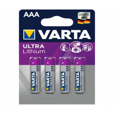 PILE - AAA - LR03 - LITHIUM - (pack de 4 piles)