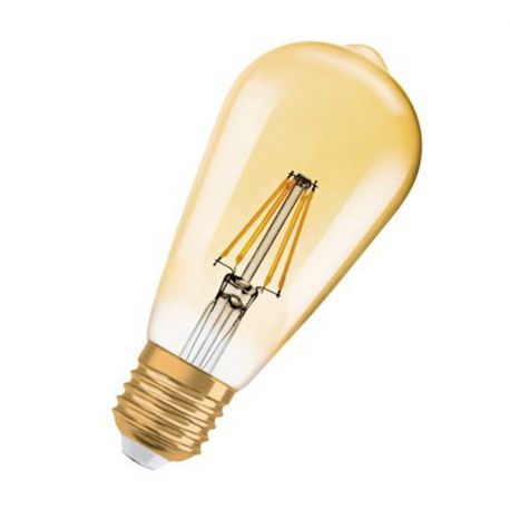 LED FILAMENT EDISON - E27 - GOLD - 4W - 825 - 410LM