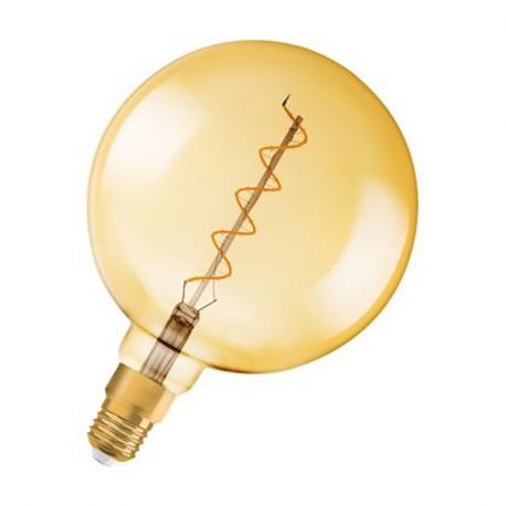 LED FILAMENT SPIRALE GLOBE - E27 - GOLD - 4W - 820 - 300LM - ø200