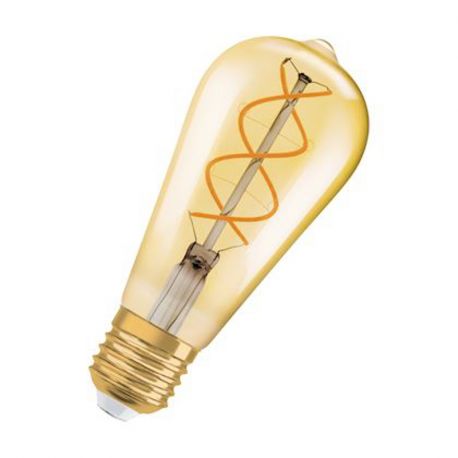 LED FILAMENT SPIRALE EDISON - E27 - GOLD - 4W - 820 - 300LM