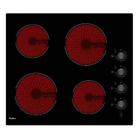 PLAQUE - VITRO - 4 FEUX - BOUTON