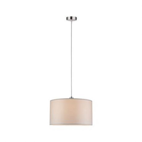 SUSPENSION - TESSA - ACIER BROSSE - E27 - ABJ BLANC