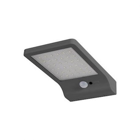 PROJECTEUR LED SOLAIRE 3W GRIS 840 320LM DETECTEUR IP44
