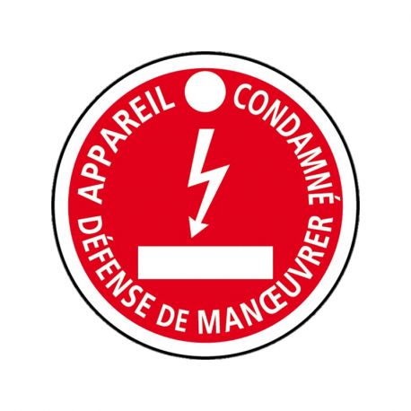 DISQUE DE SIGNALISATION/CONDAMNATION 