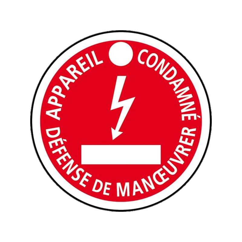                         DISQUE DE SIGNALISATION CONDAMNATION