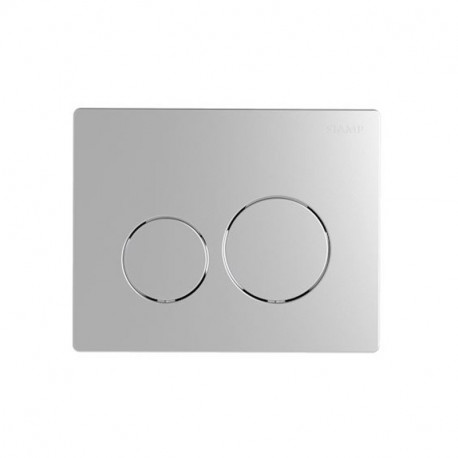 PLAQUE DE DECLENCHEMENT - CHASSE D'EAU - CHROME 