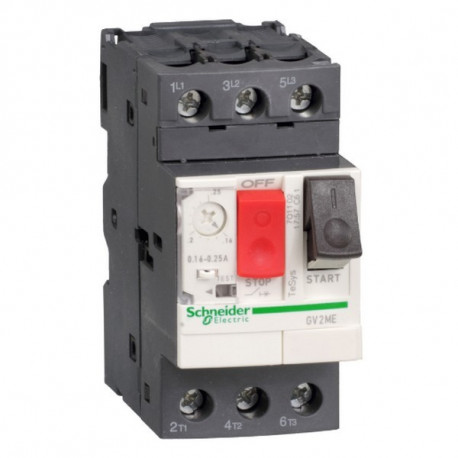 DISJONCTEUR MOTEUR - MAGNETOTHERMIQUE - 3P - 2,5 a 4A