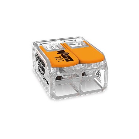CONNECTEUR - 2 FILS - SOUPLE/RIGIDE - 0,5 A 6² - (la boite de 50)