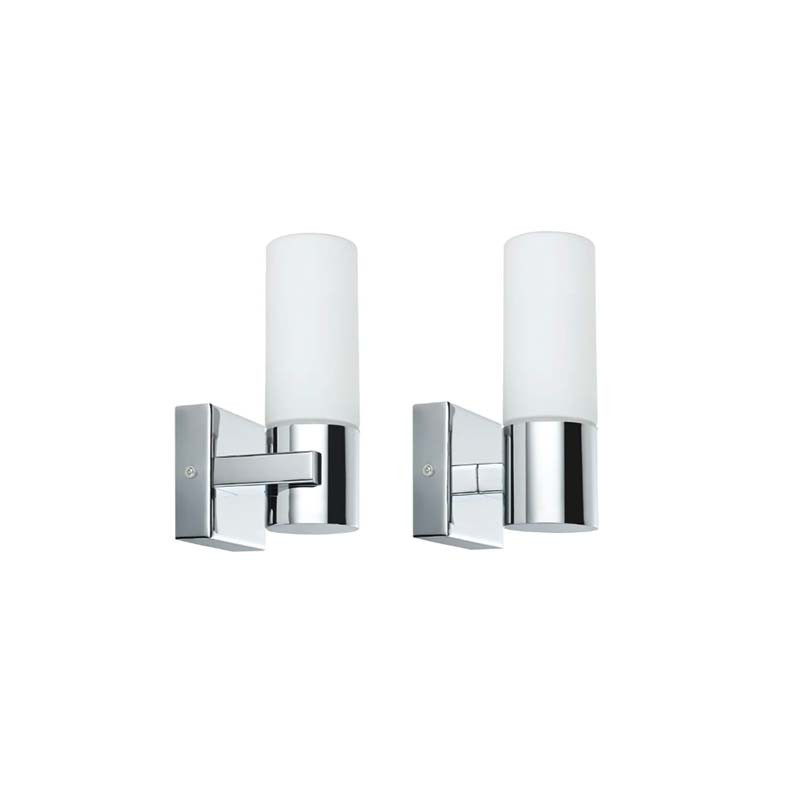                         APPLIQUE E14 CHROME GEMINI IP44 CLII (vendue par lot de 2 pcs)