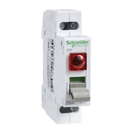 Interrupteur de commande ISW Acti9 - 20A - Avec voyant