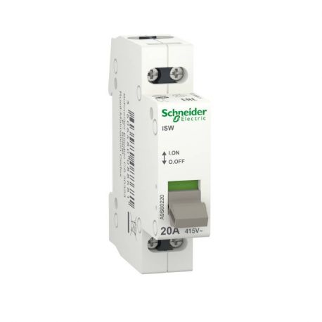 Interrupteur de commande ISW Acti9 - 20A - Sans voyant