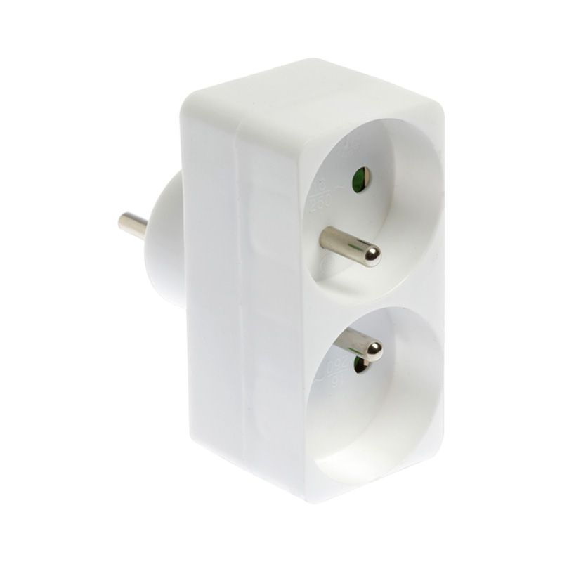                         FICHE MULTIPRISE 2 PC 2P+T