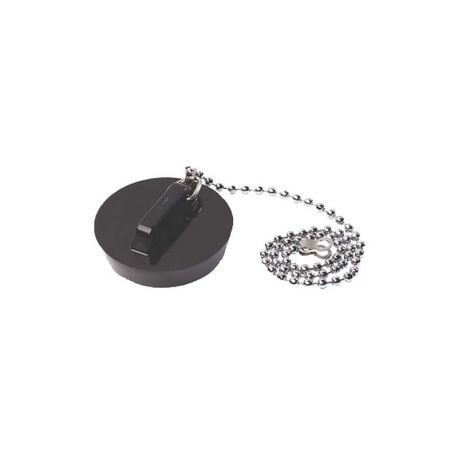 BOUCHON - NOIR - CHAINETTE - 40/45cm