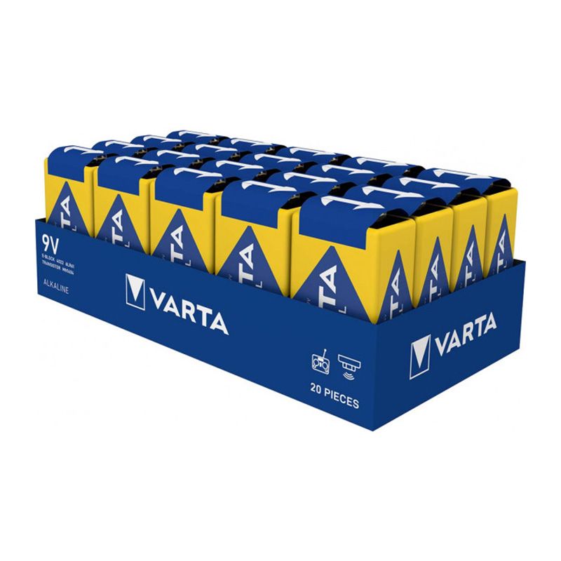                         PILE 6LR61 9V PACK DE 20 PILES