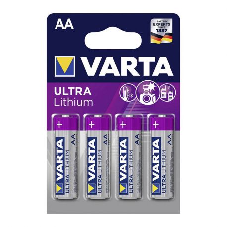 PILE - AA - LR6 - LITHIUM - (pack de 4 piles)