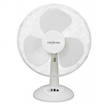 VENTILATEUR - TABLE - Ø40CM - 45W - 3 VITESSES - BLANC