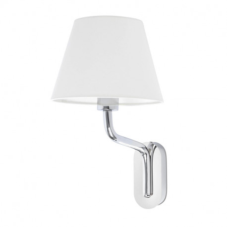 APPLIQUE - ETERNA - E27 - CHROME - ABJ BLANC