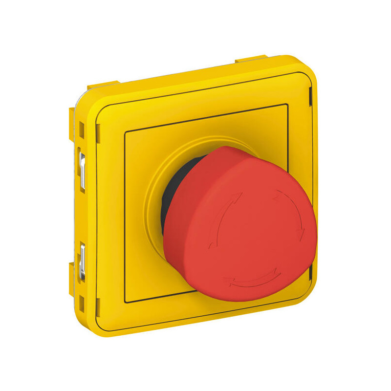                        069549L-Poussoir NO+NF à déverrouillage par quart de tour Plexo Legrand