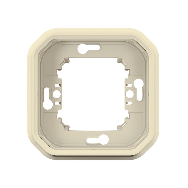                         069890L - Support de plaque étanche Plexo Legrand - Pour montage encastré - 1 poste - Beige