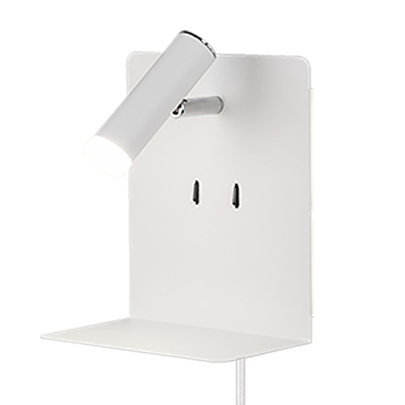                         APPLIQUE + LISEUSE 3W +1W 830 2X240LM BLANC MAT (avec cordon)